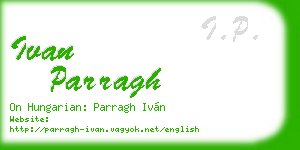 ivan parragh business card