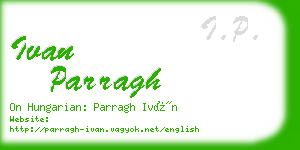 ivan parragh business card